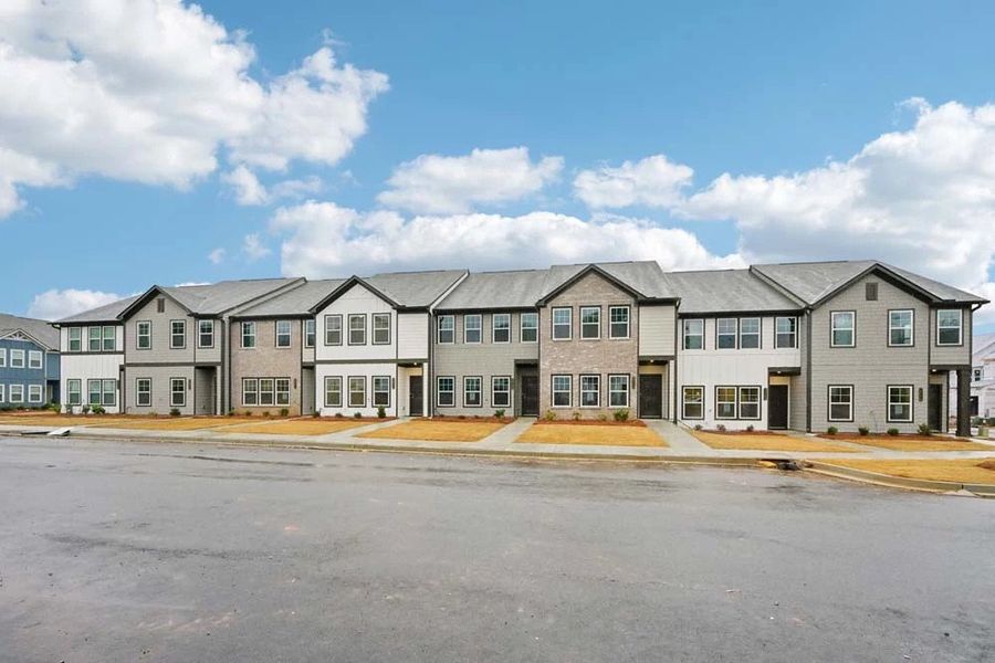 Front Exterior of Townhome Building
