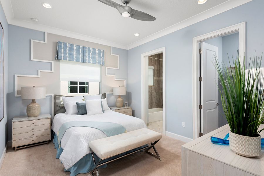 Representative furnished interior of a home built from the Carlyle by GL Homes in Valencia Grand (55+), Boynton Beach (Image 14).