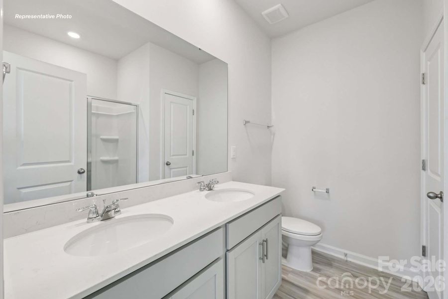 Furnished interior view inside a new home in The Hamptons at Hickory, Hickory (Image 10).