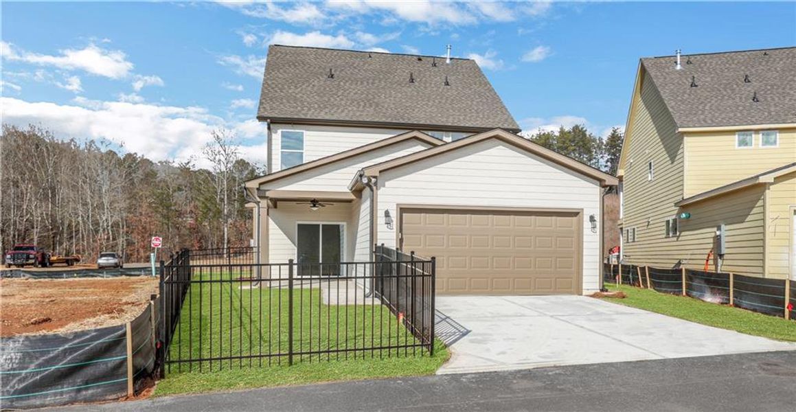 Front exterior of a new home in Marble Tree, Ball Ground, GA, highlighting curb appeal (Image 25).