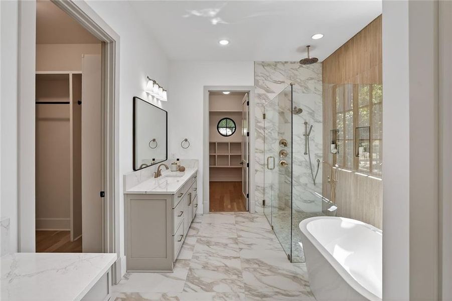 Furnished interior view inside a new home in , Roswell (Image 38).