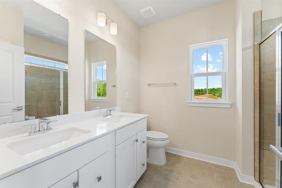 Furnished interior view inside a new home in Stowe Branch Townhomes, Charlotte (Image 6).
