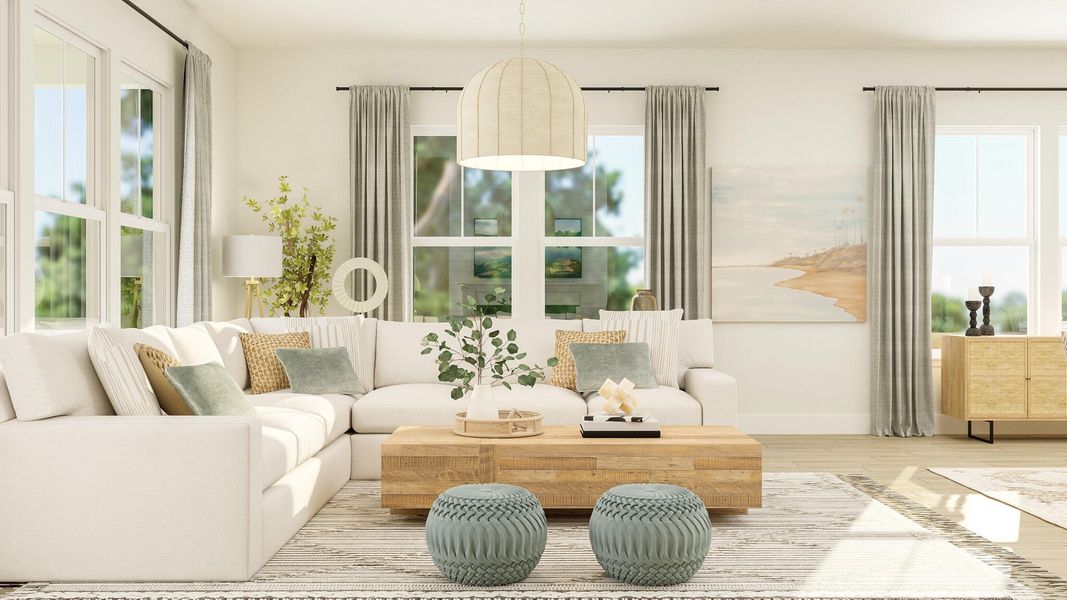Furnished interior view inside a new home in Carnes Crossroads: Coastal Collection, Summerville (Image 5).