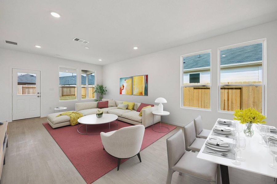 Furnished interior view inside a new home in Montgomery Bend, Montgomery (Image 11).