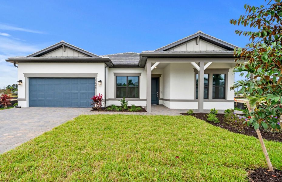 Representative exterior photo of a completed home built from the Easley by Pulte Homes in Reagan Landing, Bradenton, FL (Image 21).