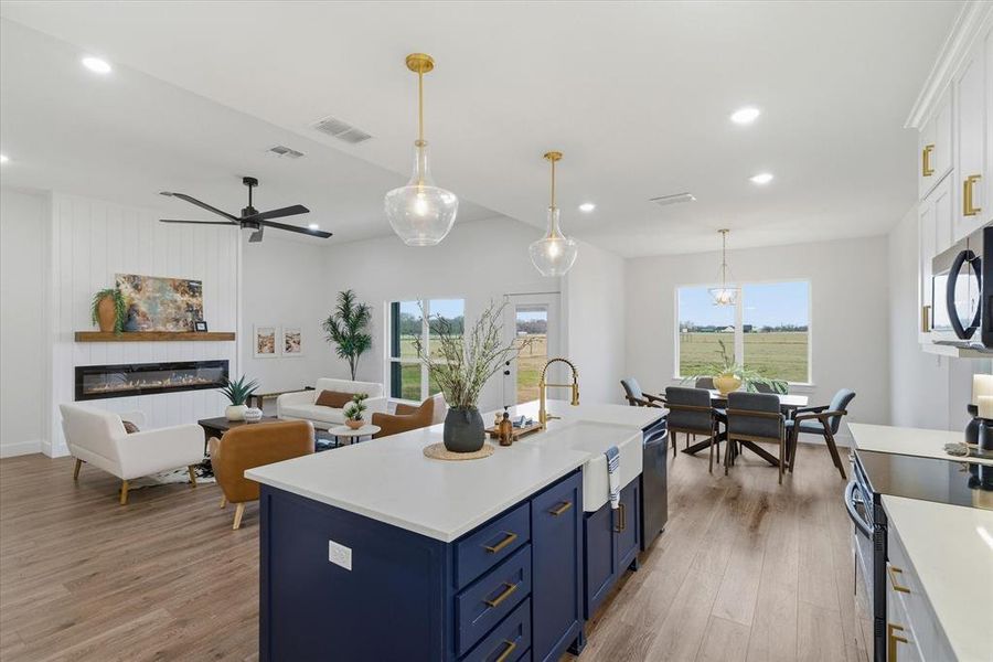 Furnished interior view inside a new home in , Wills Point (Image 30).