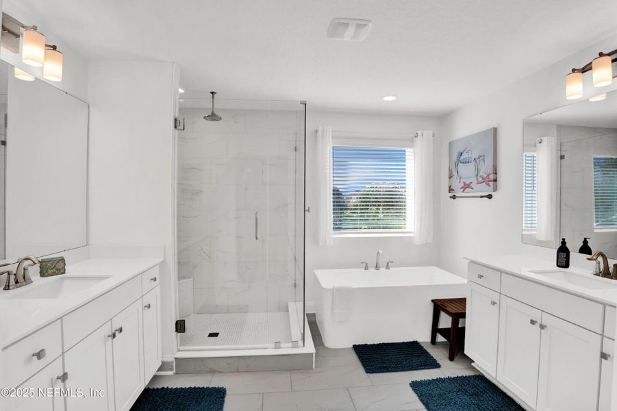 Furnished interior view inside a new home in Seaside Vista, St. Augustine (Image 16). Furnished interior view inside a new home in Seaside Vista, St. Augustine (Image 16).