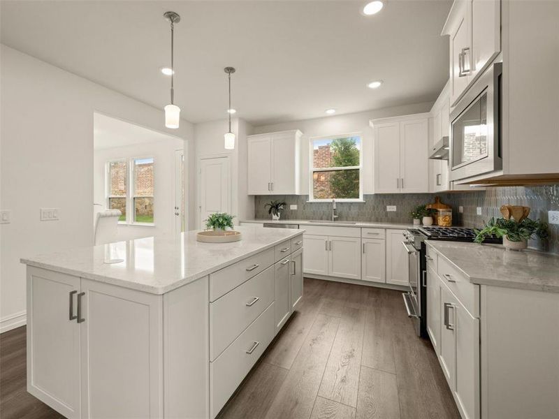 Furnished interior view inside a new home in Del Webb at Legacy Hills, Celina (Image 11). Furnished interior view inside a new home in Del Webb at Legacy Hills, Celina (Image 11).