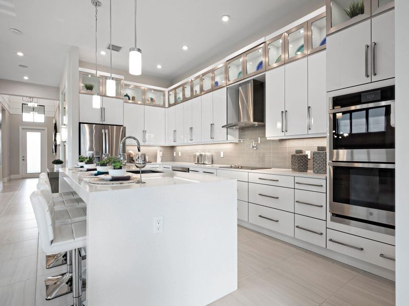 Furnished interior view inside a new home in PGA Village Verano, Port St. Lucie (Image 16).