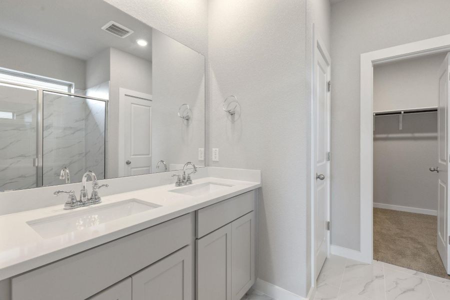 Primary Bath retreat with dual vanities