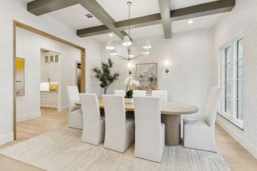 Furnished interior view inside a new home in , Dallas (Image 17). Furnished interior view inside a new home in , Dallas (Image 17).