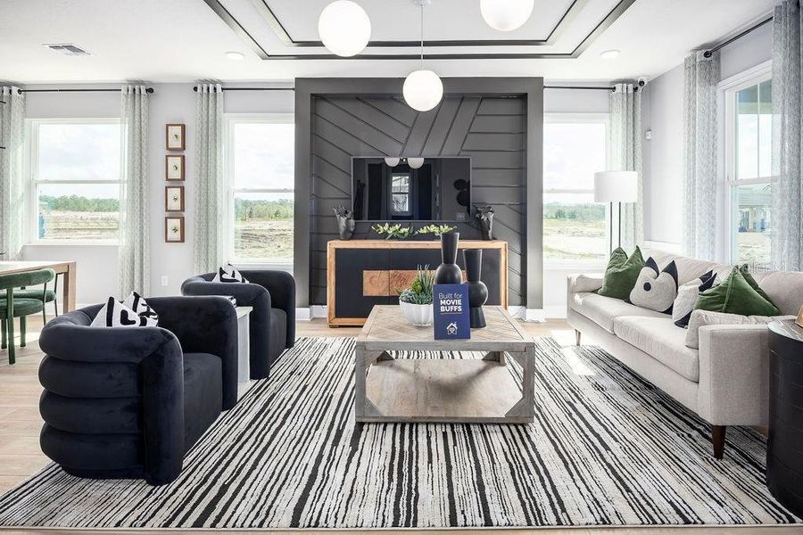 Furnished interior view inside a new home in Center Lake on the Park, St. Cloud (Image 7). Furnished interior view inside a new home in Center Lake on the Park, St. Cloud (Image 7).