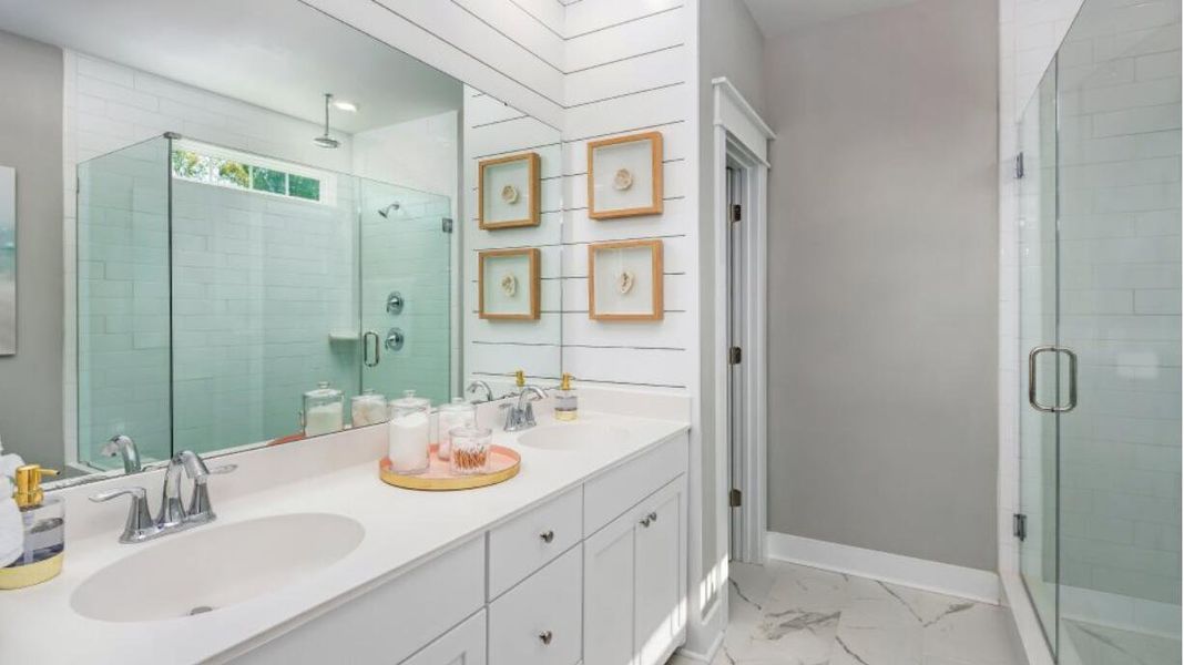 Furnished interior view inside a new home in Heron's Walk at Summers Corner: Row Collection, Summerville (Image 8). Furnished interior view inside a new home in Heron's Walk at Summers Corner: Row Collection, Summerville (Image 8).