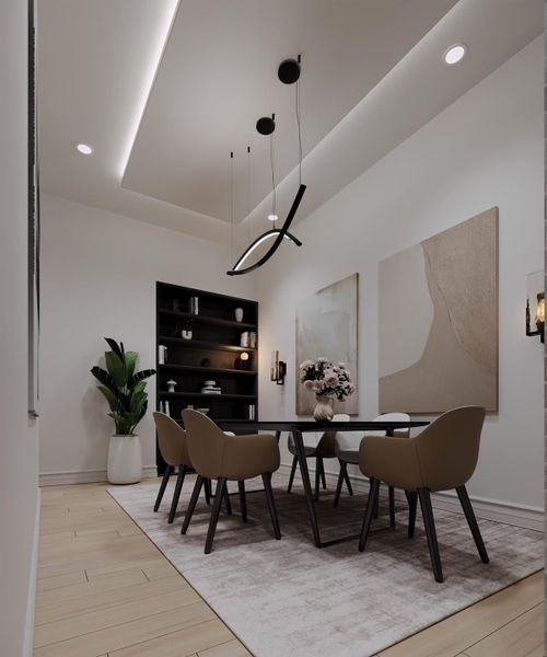 Furnished interior view inside a new home in , Houston (Image 14).