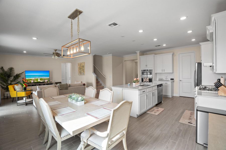 Furnished interior view inside a new home in , Loxahatchee (Image 32).