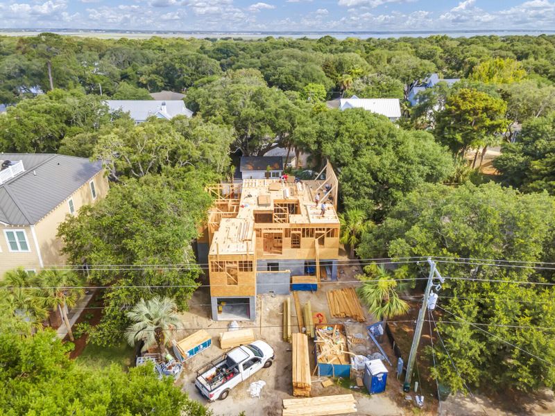 In-progress construction of a new home in , Isle Of Palms, SC (Image 9).
