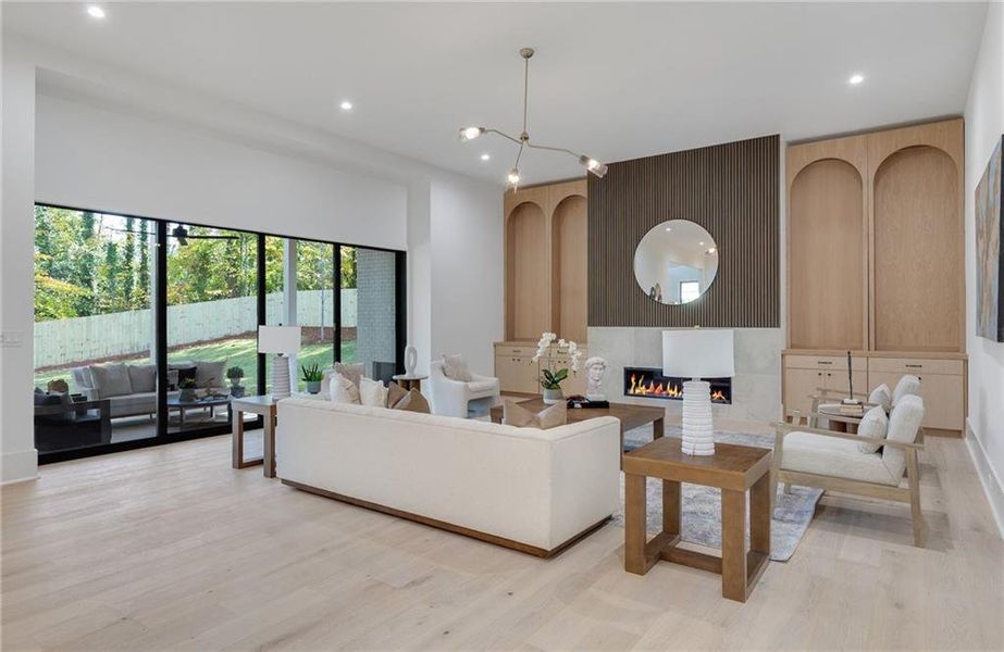 Furnished interior view inside a new home in , Atlanta (Image 12).