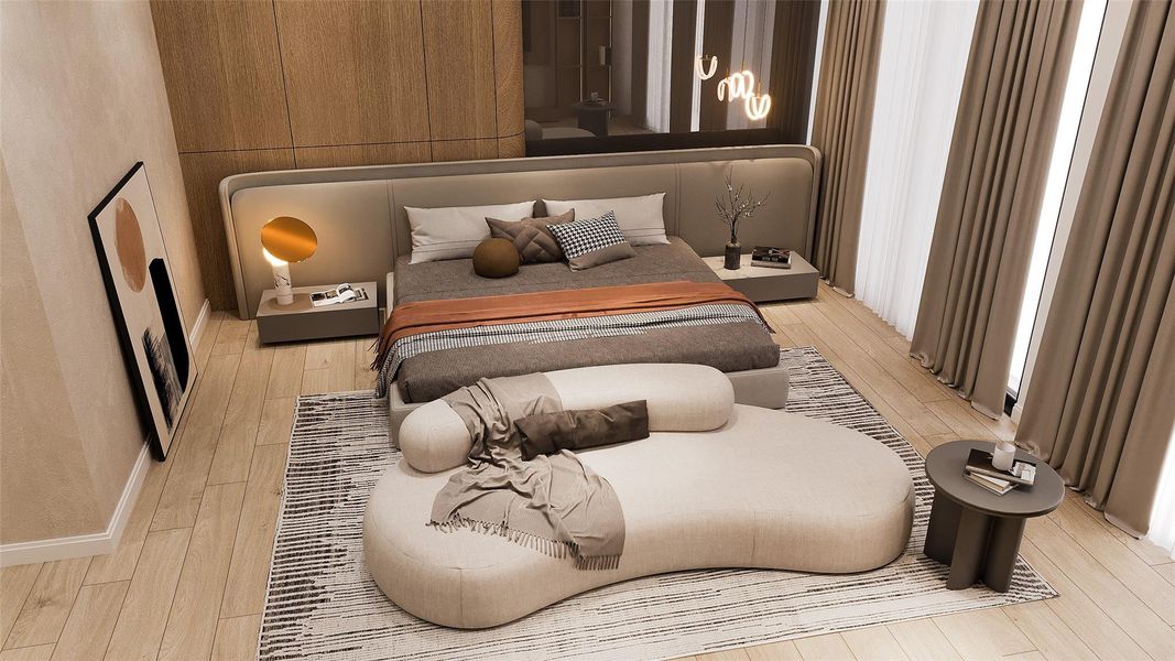 Furnished interior view inside a new home in , Delray Beach (Image 11).