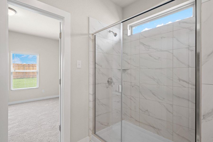 Walk-in shower in Primary Bath
