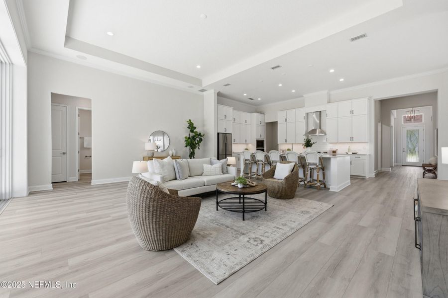 Furnished interior view inside a new home in West End at Town Center, Ponte Vedra (Image 43). Furnished interior view inside a new home in West End at Town Center, Ponte Vedra (Image 43).