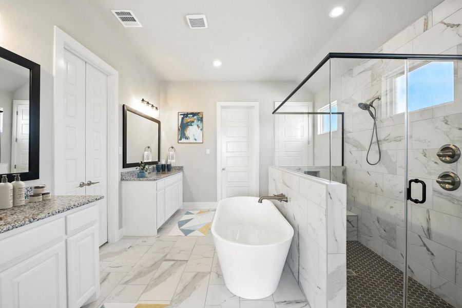 Representative furnished interior of a home built from the The Baytown by Kenmark Homes in Cotten Creek, Azle (Image 9). Representative furnished interior of a home built from the The Baytown by Kenmark Homes in Cotten Creek, Azle (Image 9).