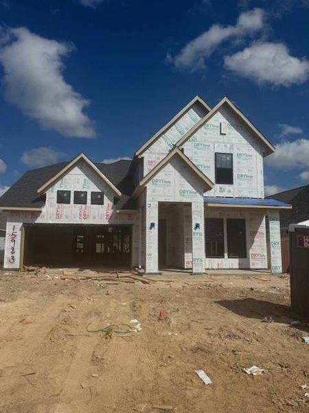 In-progress construction of a new home in Evergreen 50', Conroe, TX (Image 6).