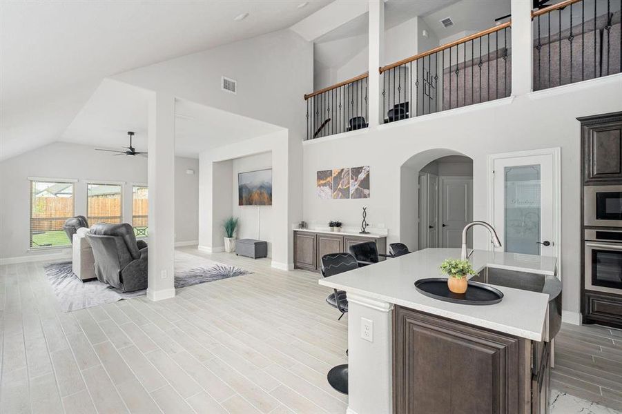 Furnished interior view inside a new home in West Crossing, Anna (Image 17). Furnished interior view inside a new home in West Crossing, Anna (Image 17).