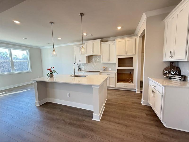 Furnished interior view inside a new home in Ponderosa Farms Manor, Gainesville (Image 12).