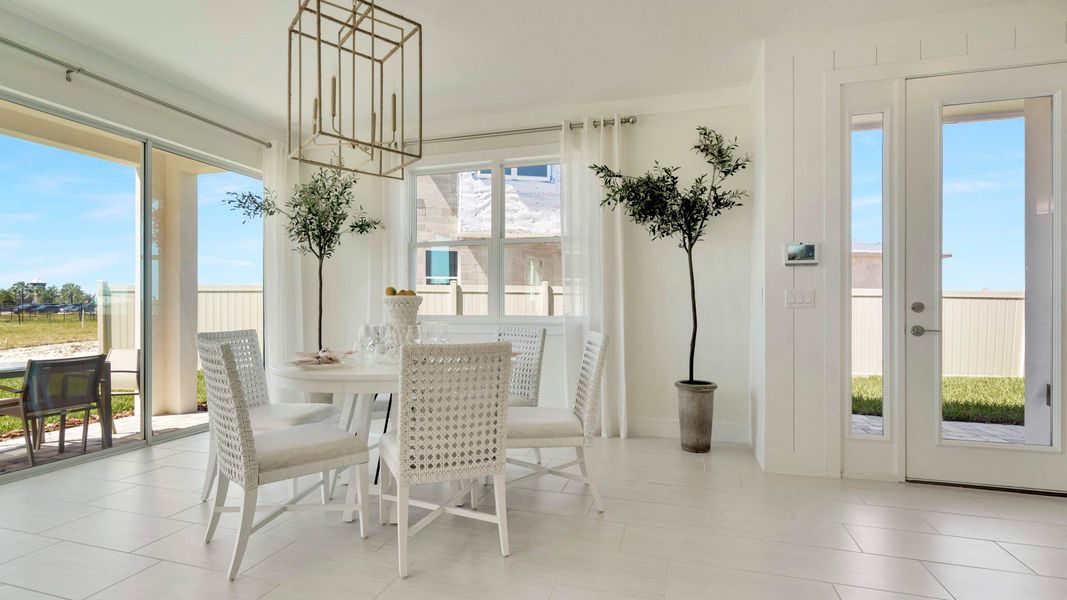 Furnished interior view inside a new home in Lagoon Residences at Epperson, Wesley Chapel (Image 6).