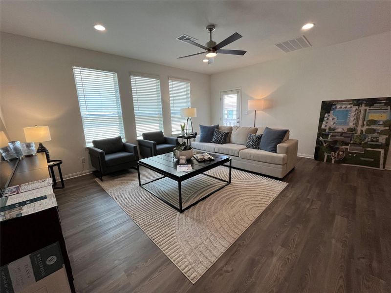 Furnished interior view inside a new home in Wellspring, Round Rock (Image 11).