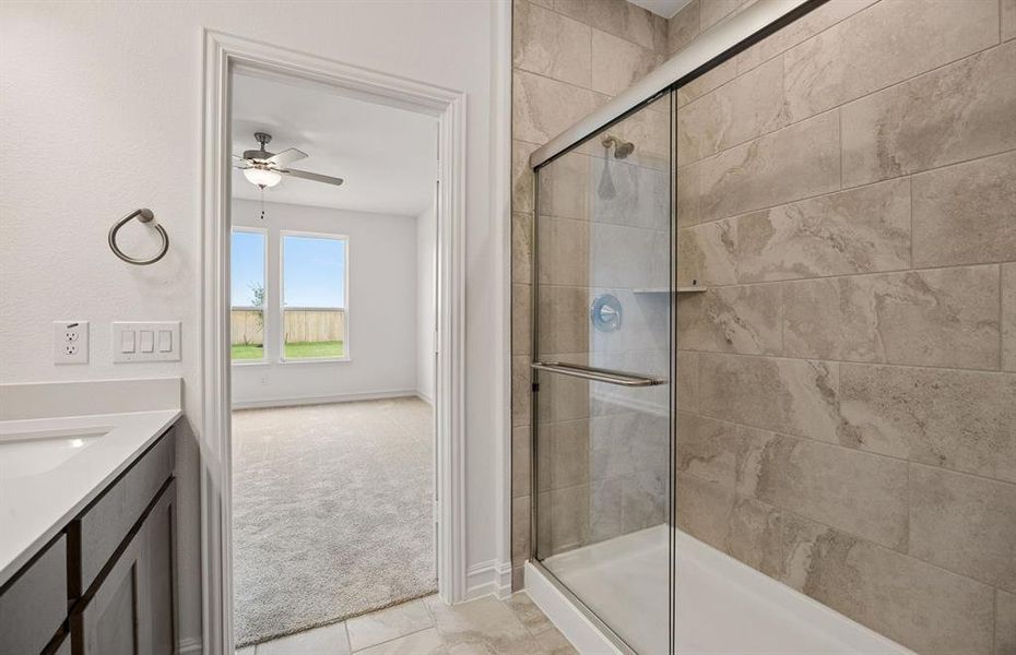 Beautiful shower in primary bath