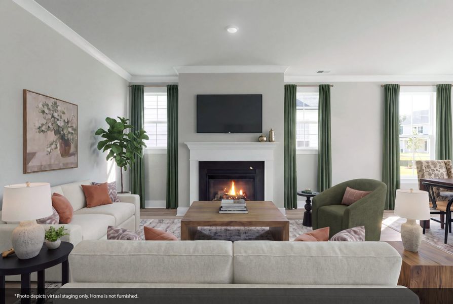 Furnished interior view inside a new home in Pineland Preserve, Summerville (Image 8).