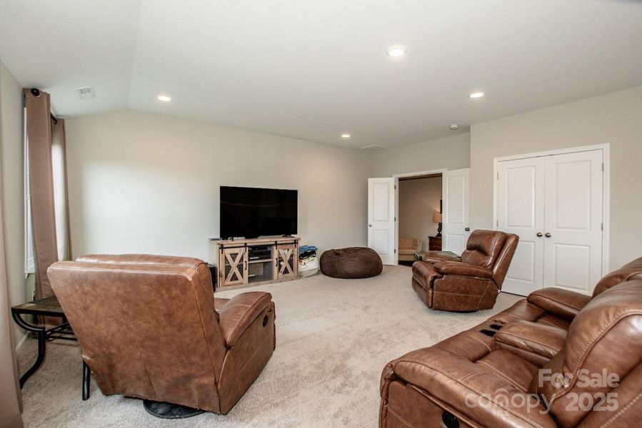 Furnished interior view inside a new home in Signature at Reid's Cove, Mooresville (Image 17).
