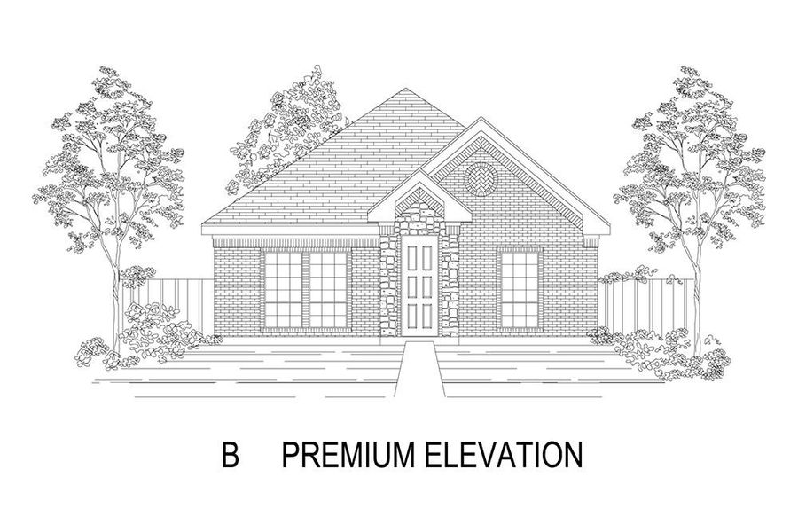 Representative rendering of the exterior for the Canyon R by First Texas Homes (Image 4).