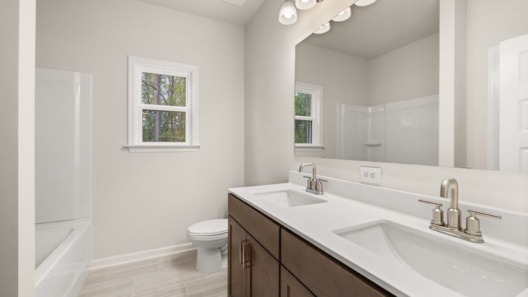 Furnished interior view inside a new home in Heritage Pointe, Senoia (Image 13).
