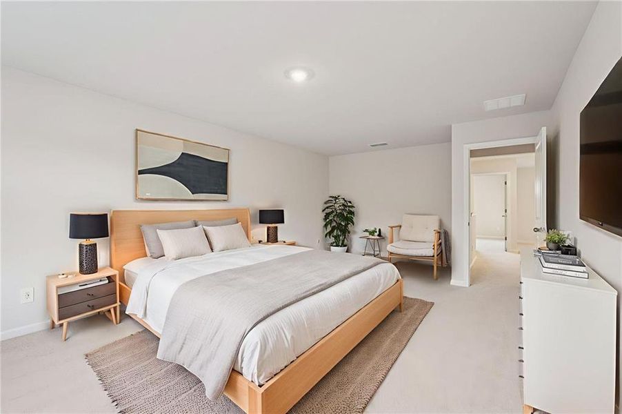 Furnished interior view inside a new home in Harmony Manor, Fairburn (Image 18).