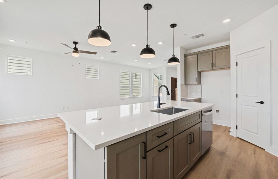 Furnished interior in a model home at Northpoint at Old Settlers in Round Rock (Image 14).