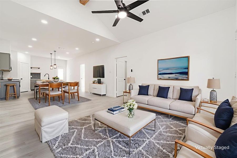 Furnished interior view inside a new home in , Dallas (Image 19).