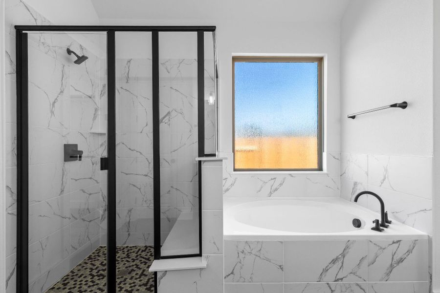 Walk-in shower & garden tub in Primary Bath Walk-in shower & garden tub in Primary Bath