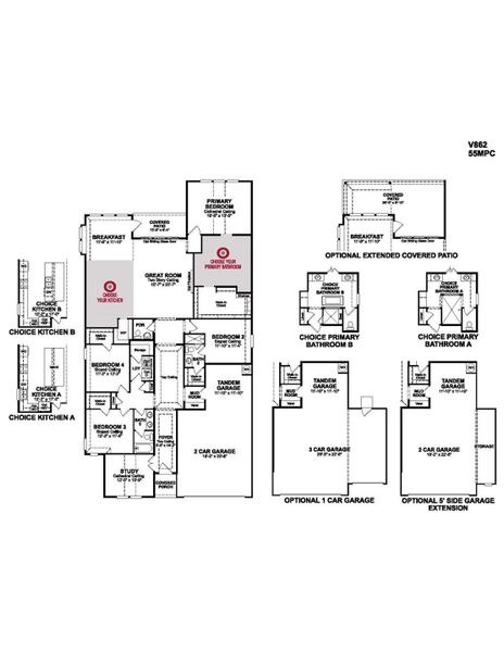 This plan features 4 bedrooms, 3 full baths, 1 half bath, and over 2,700 sqft of living space.