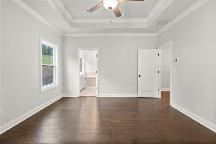 Spacious, unfurnished interior of a new home in Palisades Single Family, Cumming (Image 23). Spacious, unfurnished interior of a new home in Palisades Single Family, Cumming (Image 23).