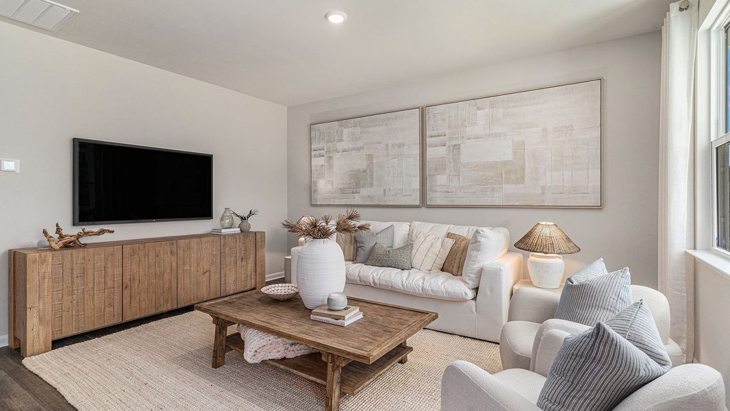 Furnished interior view inside a new home in Sandridge Park, Little River (Image 3).