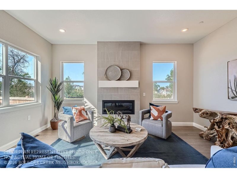 Furnished interior view inside a new home in , Boulder (Image 28).