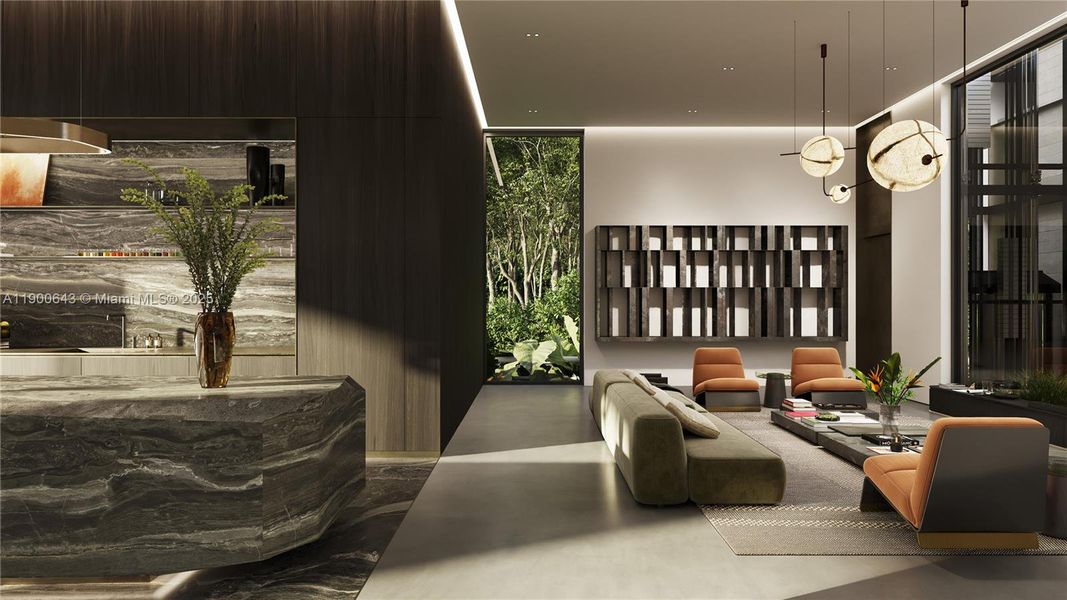 Furnished interior view inside a new home in , Davie (Image 9).