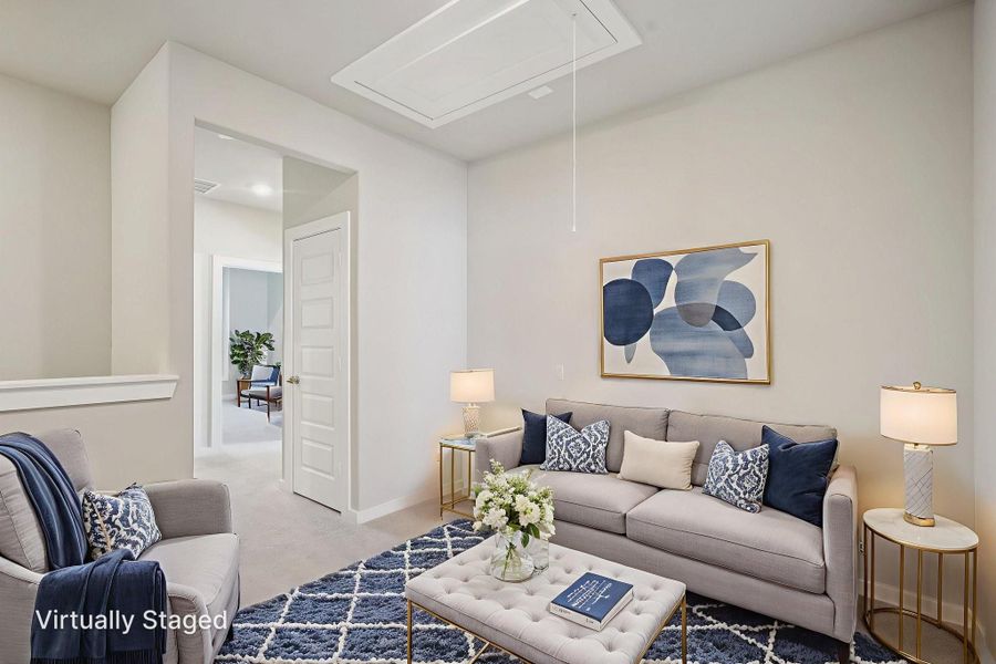 Furnished interior view inside a new home in Kemah Crossing - City Series, Kemah (Image 15). Furnished interior view inside a new home in Kemah Crossing - City Series, Kemah (Image 15).