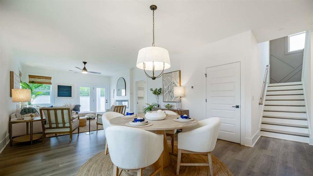 Furnished interior view inside a new home in The Village at Sandy Plains, Marietta (Image 39).