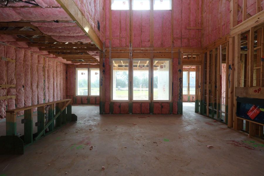 In-progress construction of a new home in Woodson’s Reserve, Spring, TX (Image 7).
