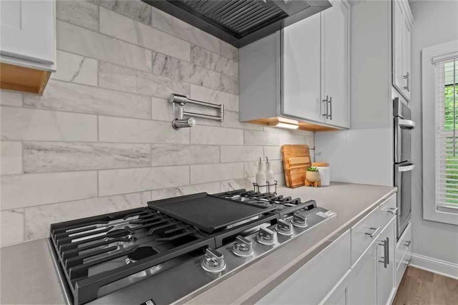 Close-up of interior finishes inside a home in , Dallas (Image 20).