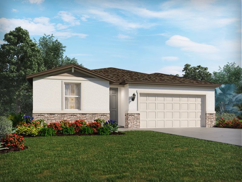 Front exterior of a home in the Leyland Preserve - Classic Series community, located in Brooksville, FL (Image 13).