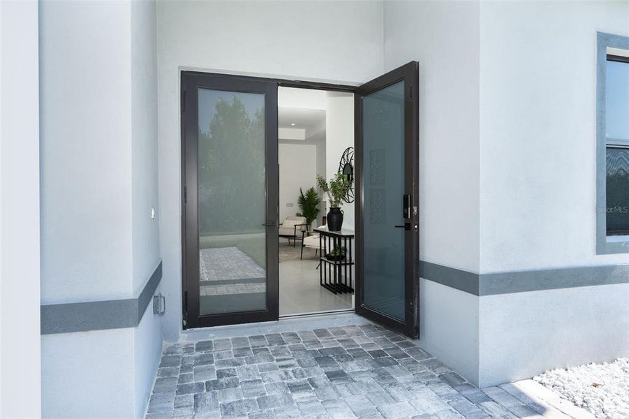 Exterior details and patio area of a home in , Englewood (Image 26). Exterior details and patio area of a home in , Englewood (Image 26).